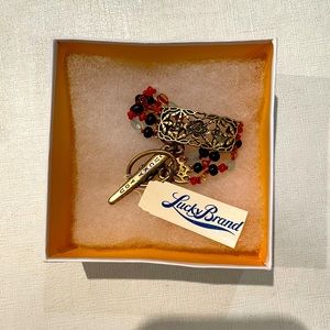 Lucky brand beaded bracelet with roach clip